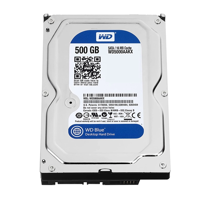 قیمت و خرید هارد دیسک اینترنال وسترن دیجیتال مدل WD BLUE WD5000AAKX ظرفیت 500 گیگابایت | فروشگاه آریا