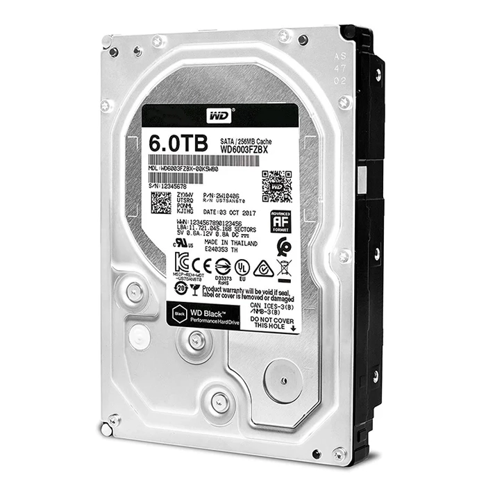 قیمت و خرید هارددیسک اینترنال وسترن دیجیتال مدل Black WD6003FZBX ظرفیت 6 ترابایت | فروشگاه آریا
