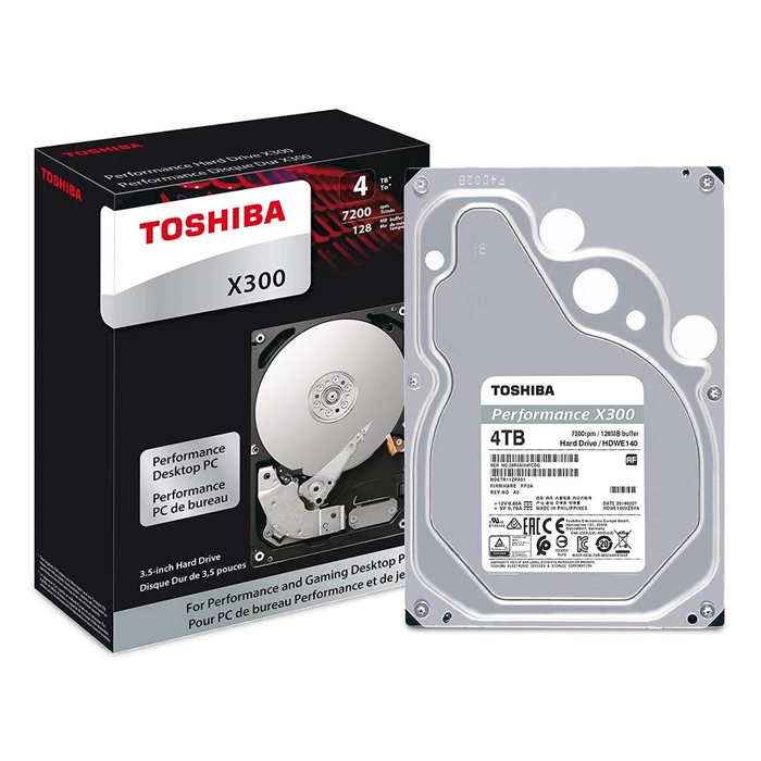 قیمت و خرید هارددیسک اینترنال توشیبا سری X300 مدل HDWE140 ظرفیت 4 ترابایت | فروشگاه آریا