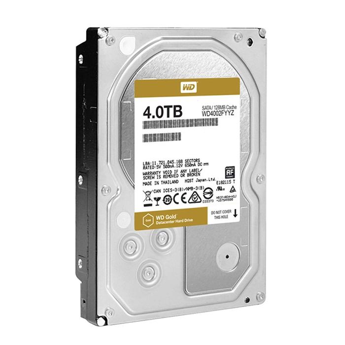 قیمت و خرید هارد اینترنال وسترن دیجیتال Gold ظرفیت ۴ ترابایت | فروشگاه آریا
