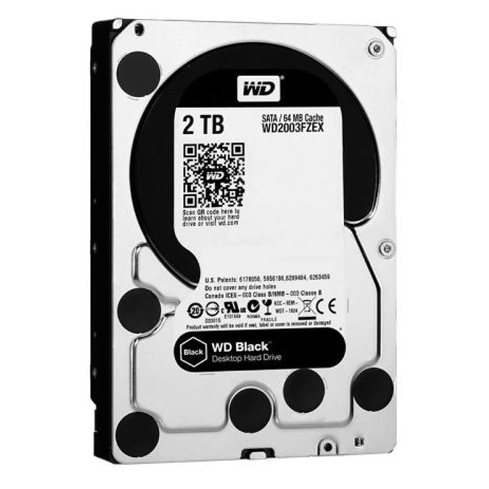 قیمت و خرید هارددیسک اینترنال وسترن دیجیتال مدل Black WD2003FZEX ظرفیت 2 ترابایت | فروشگاه آریا