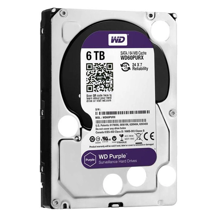 قیمت و خرید هارددیسک اینترنال وسترن دیجیتال مدل Purple WD60PURZ ظرفیت 6 ترابایت | فروشگاه آریا قیمت و خرید هارددیسک اینترنال وسترن دیجیتال مدل Purple WD60PURZ ظرفیت 6 ترابایت | فروشگاه آریا