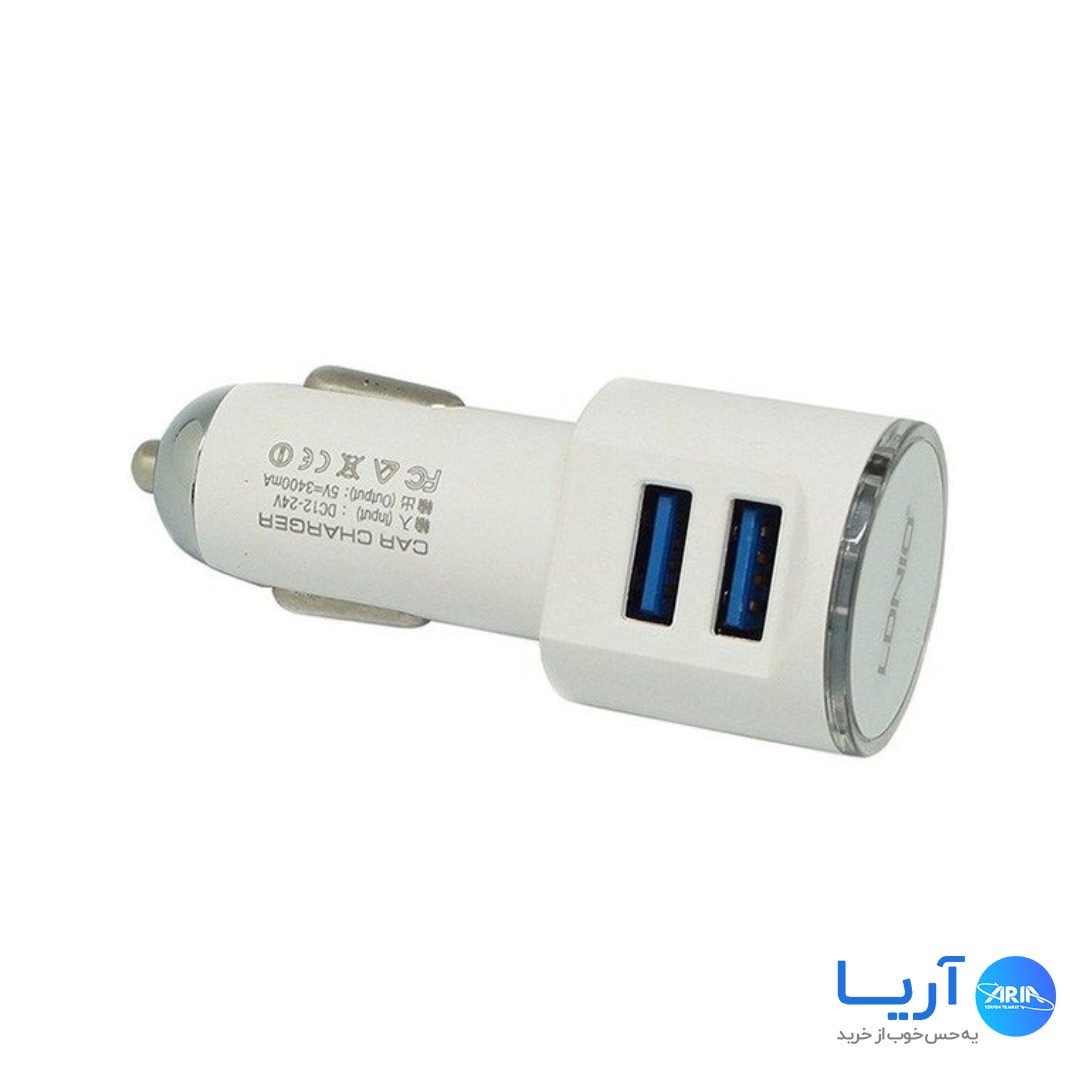 قیمت و خرید شارژر فندکی مدل DL-C29 همراه با کابل microUSB | فروشگاه آریا