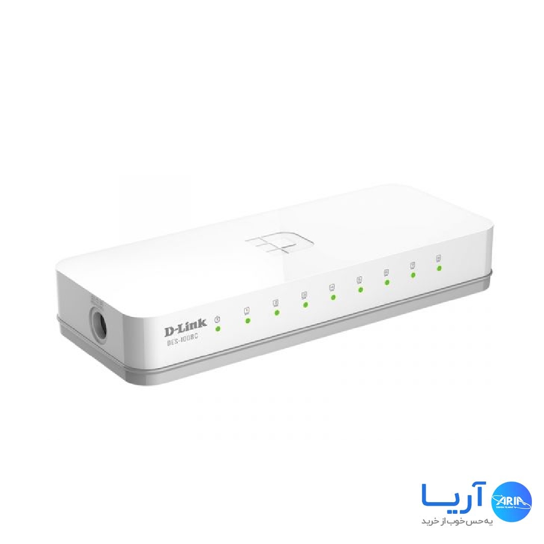 قیمت و خرید سوئیچ 8 پورت دی لینک DES-108C 10/100 Mbps | فروشگاه آریا قیمت و خرید سوئیچ 8 پورت دی لینک DES-108C 10/100 Mbps | فروشگاه آریا