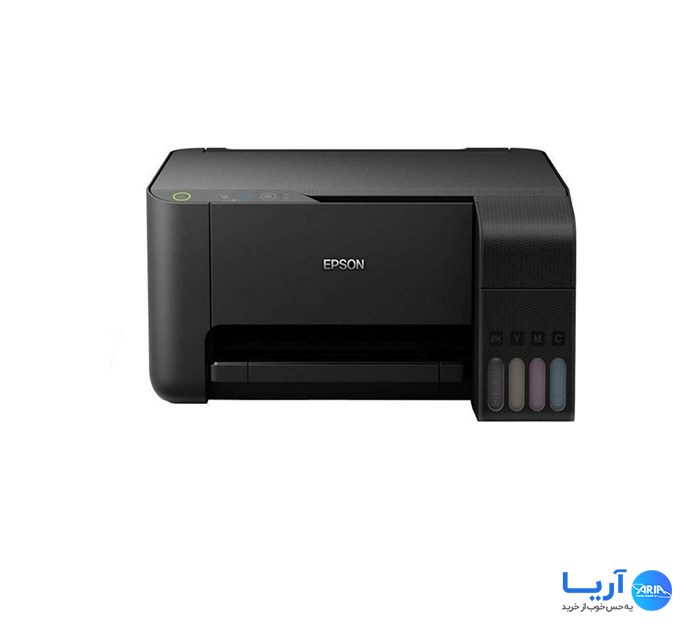 پرینتر سه کاره جوهر افشان رنگی اپسون EcoTank L3110 نمای ۲