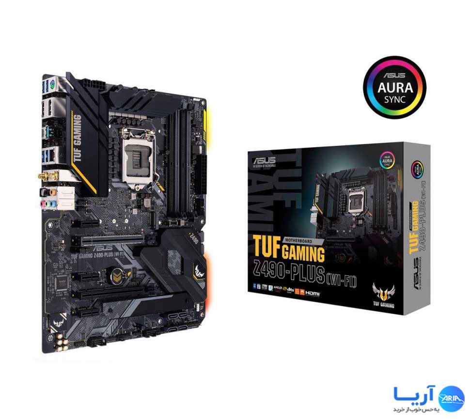 مادربرد ایسوس TUF GAMING Z490 PLUS WI-FI نمای ۲