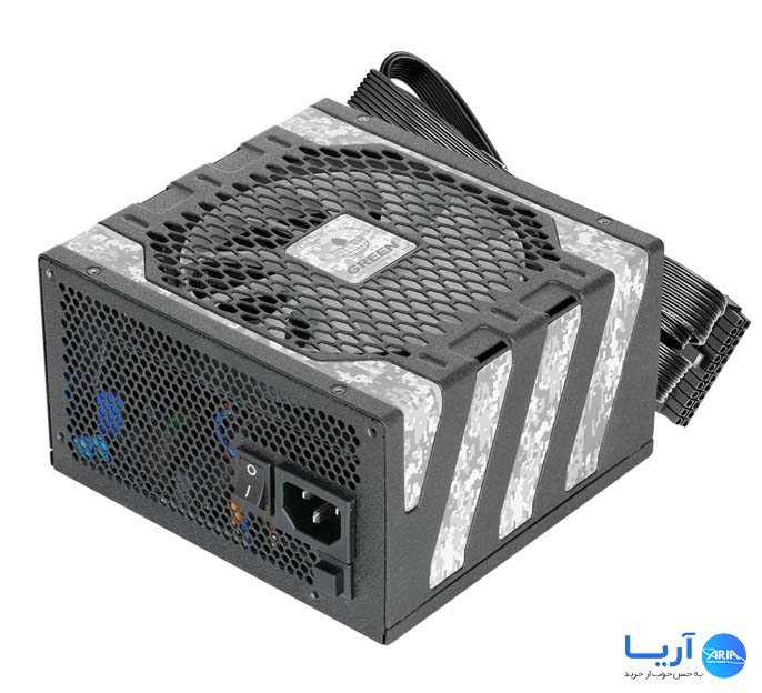 منبع تغذیه گرین مدل GP600B-HP EVO نمای ۲
