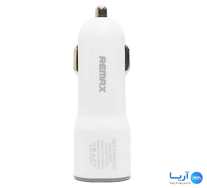 شارژر فندکی ریمکس CC201 2Port USB نمای ۲