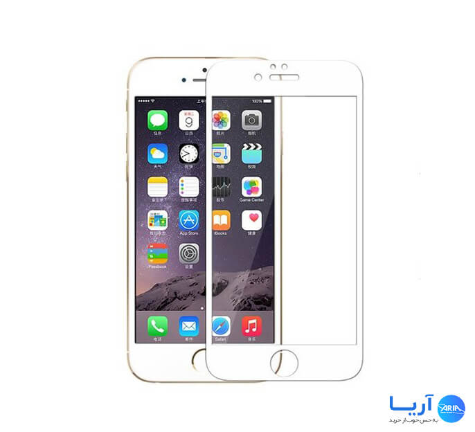 محافظ صفحه نمایش شیشه ای iphone 6 نمای ۲