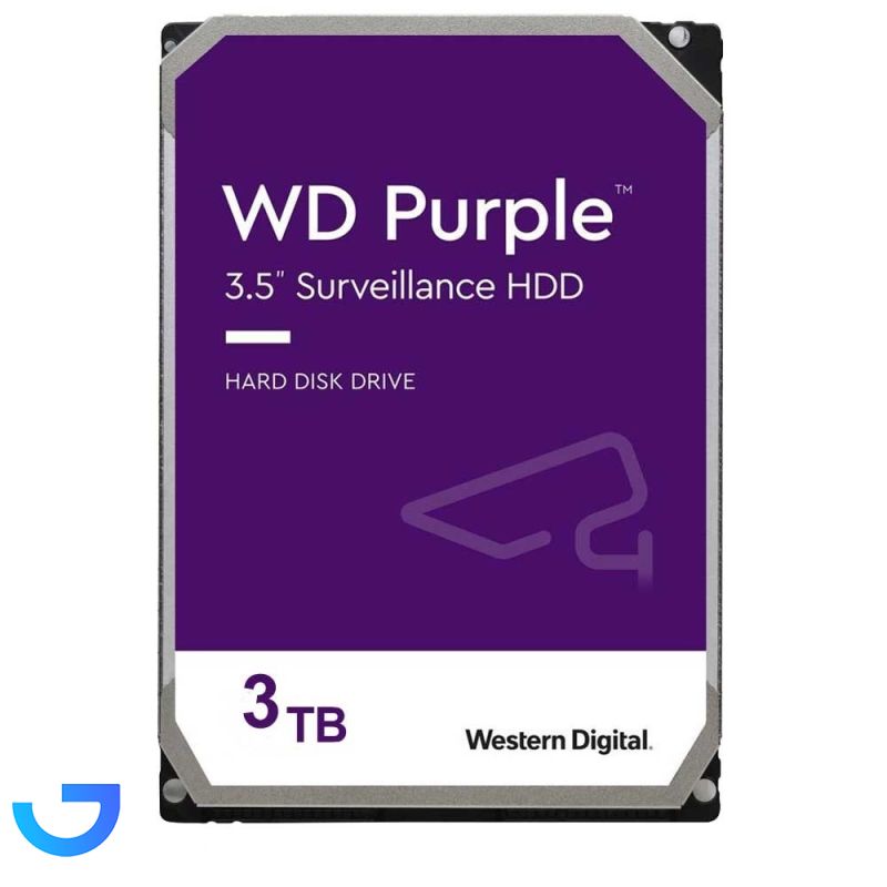 هارد دیسک اینترنال وسترن دیجیتال مدل Purple WD30PURZ ظرفیت 3 ترابایت نمای ۲