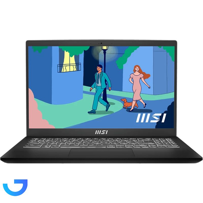 لپ تاپ MSI مدل MODERN 15 B12M پردازنده Core i5 حافظه 8GB 512GB SSD گرافیک Intel نمای ۲