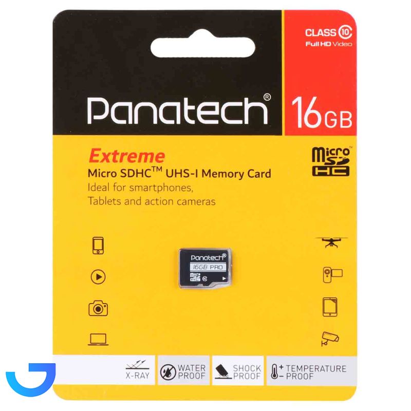 کارت حافظه microSDHC پاناتک اکستریم مدل UHS-I Class10 Full HD ظرفیت 16 گیگابایت نمای ۲