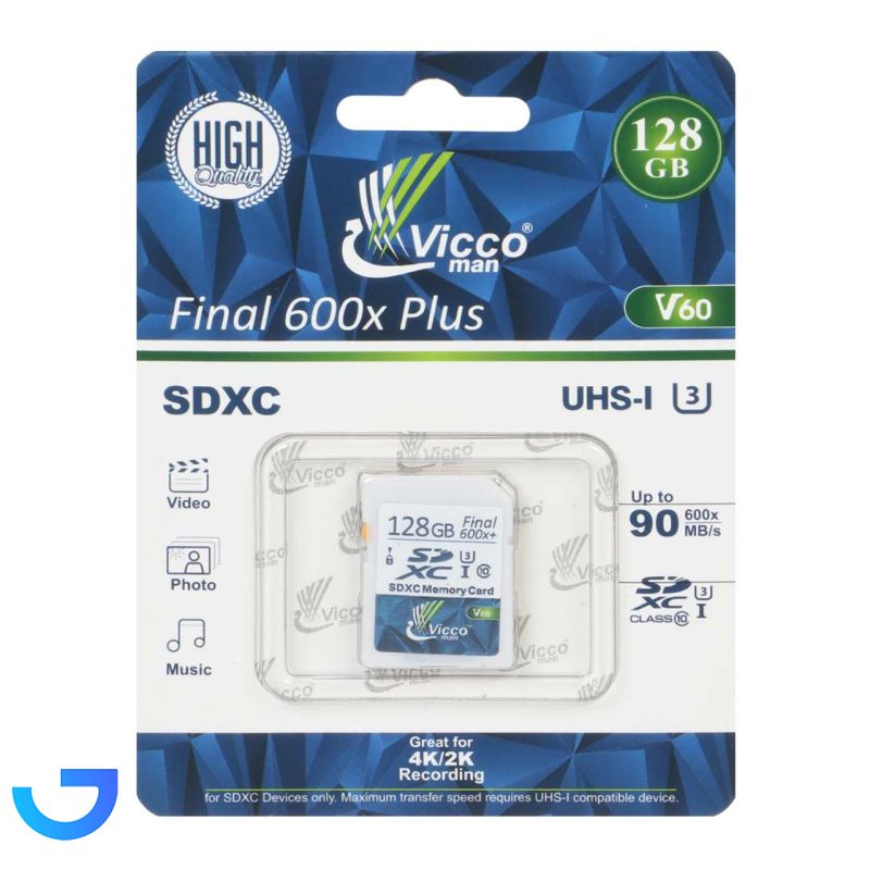 قیمت و خرید کارت حافظه SDHC ویکومن Final 600x V60 ظرفیت 128 گیگابایت | فروشگاه آریا