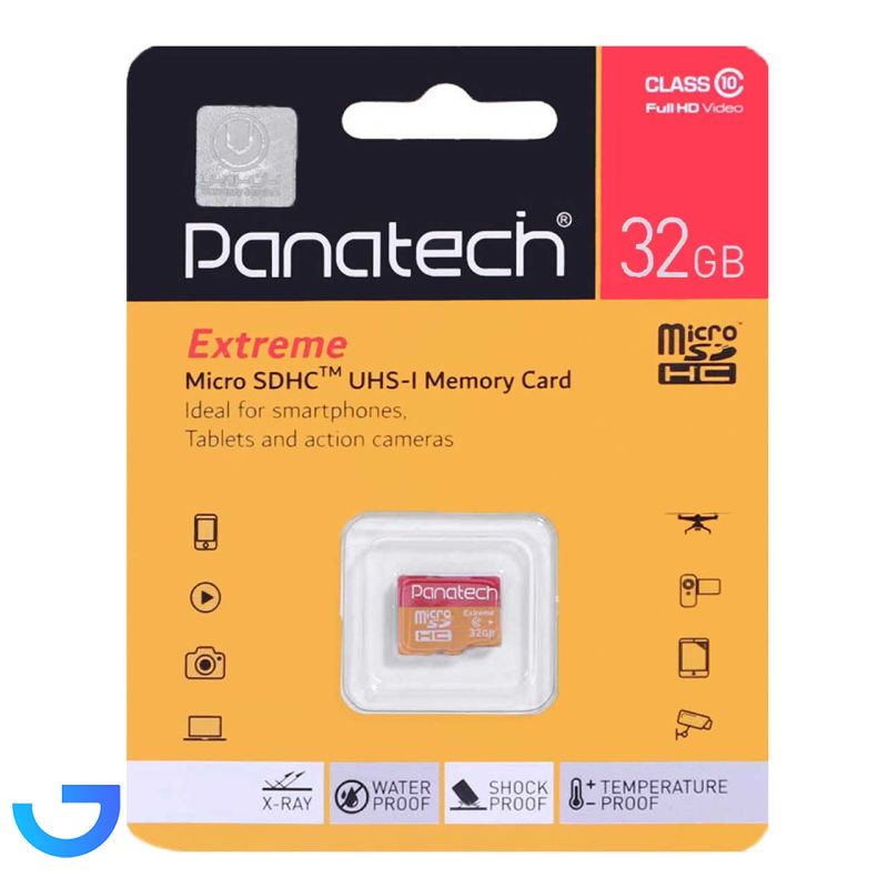 کارت حافظه microSDHC پاناتک اکستریم مدل UHS-I Class10 Full HD ظرفیت 32 گیگابایت نمای ۲