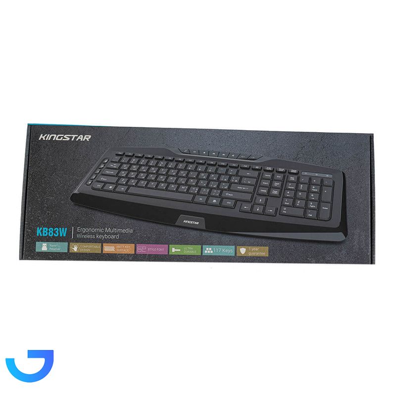 کیبورد بی سیم کینگ استار مدل KB83W نمای ۲