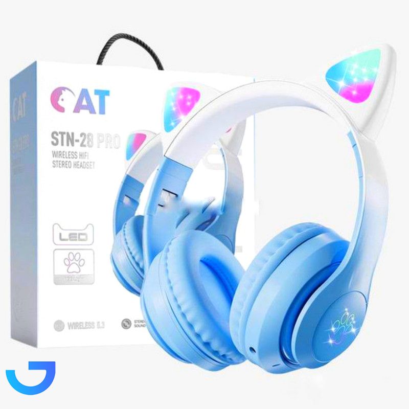 هدست بلوتوثی مدل STN-28 Pro طرح Cat Ear 2023 نمای ۲