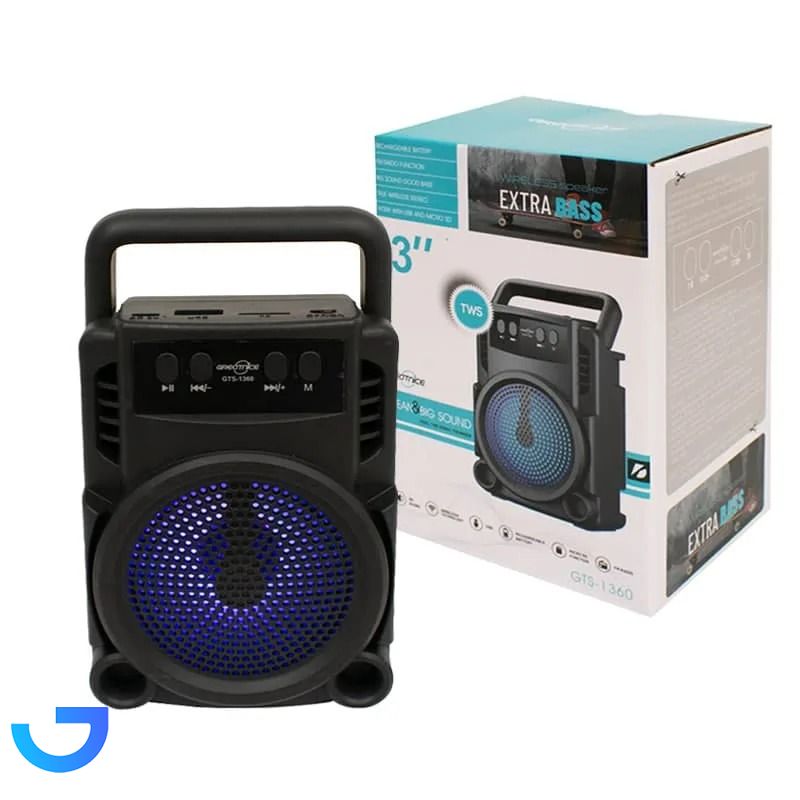 اسپیکر بلوتوثی قابل حمل مدل GTS-1360 نمای ۲